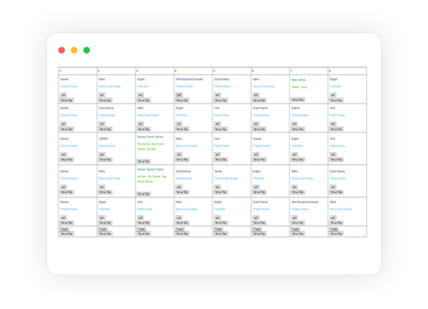 Timetable Management